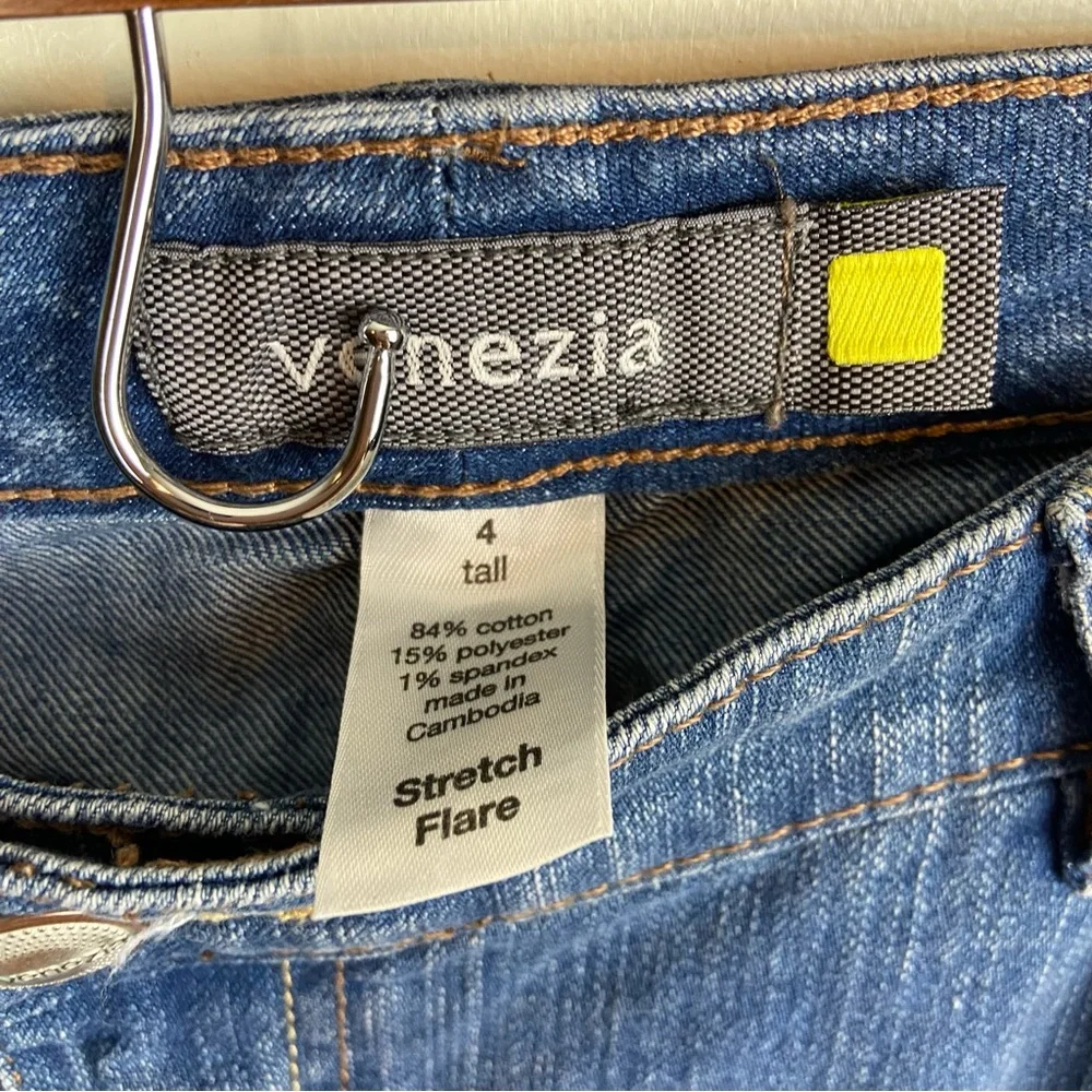 Venezia Stretch Flare Medium Wash‎ Denim Jeans Plus Size 4 y2k